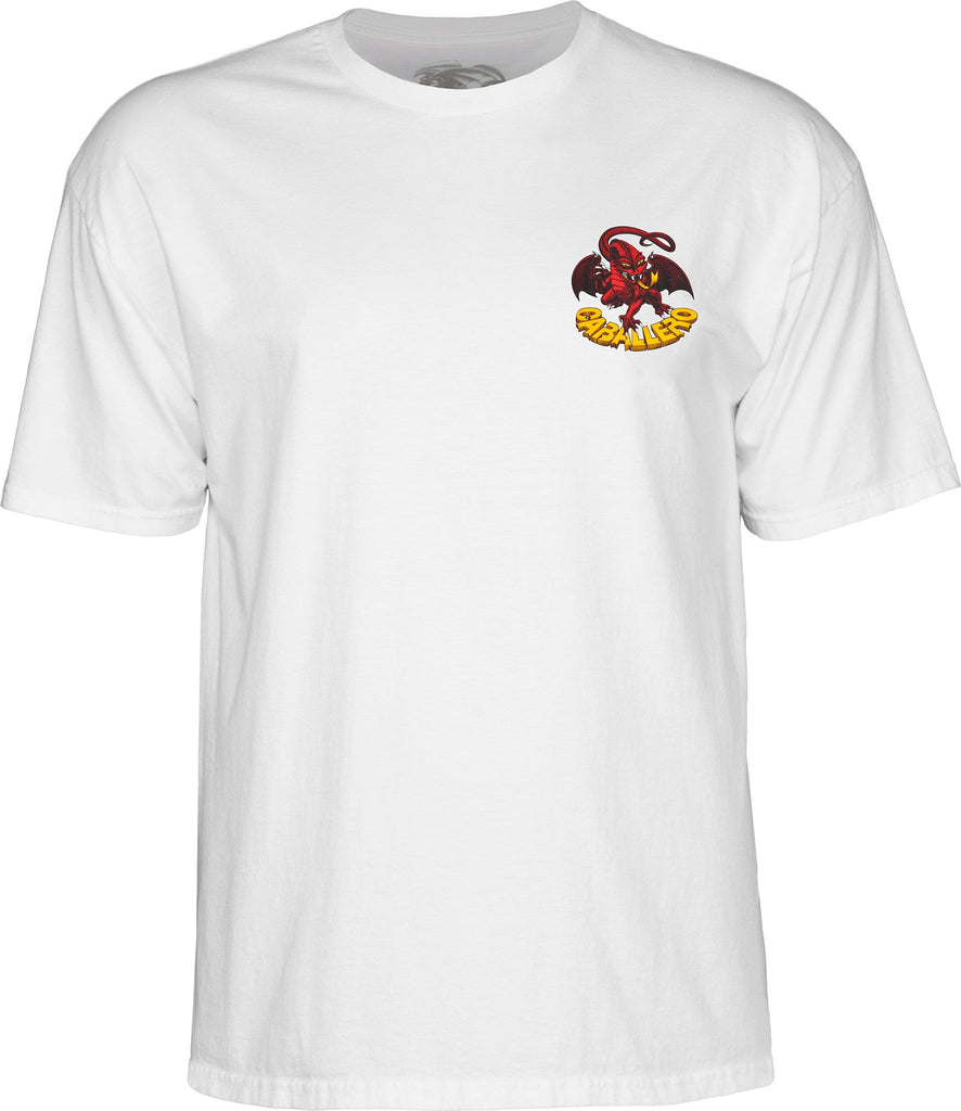 Powell Peralta Steve Caballero Dragon II T-shirt - White - SkateTillDeath.com