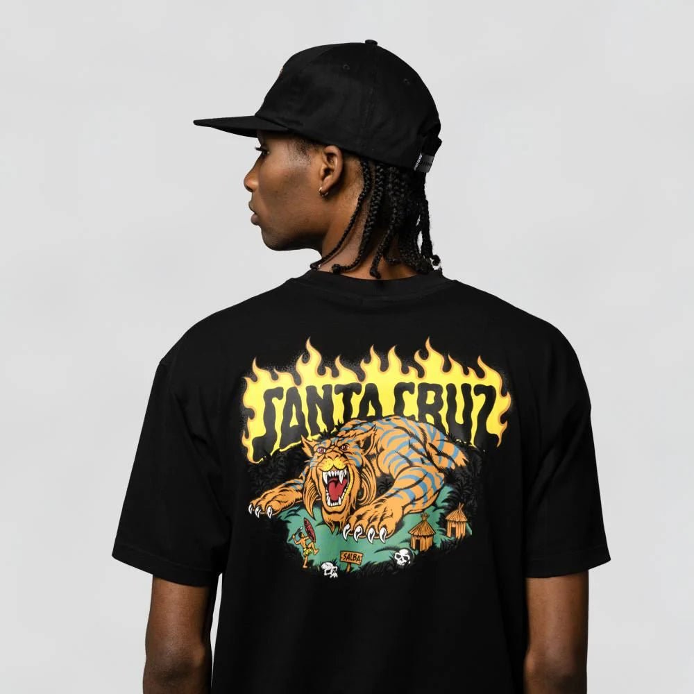 SANTA CRUZ SALBA TIGER REDUX T-SHIRT - SkateTillDeath.com