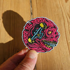 Skate Till Death embroidered patch (6cm) - SkateTillDeath.com