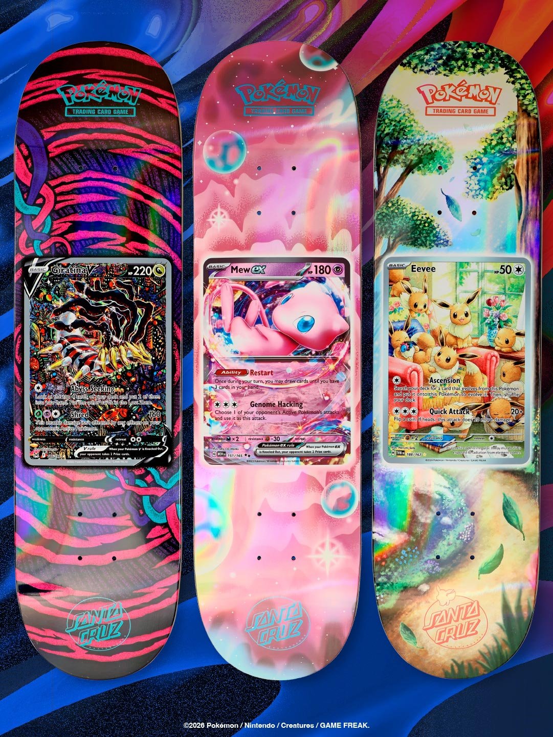 Skateboard Deck Santa Cruz x Pokemon 30 years - SkateTillDeath.com