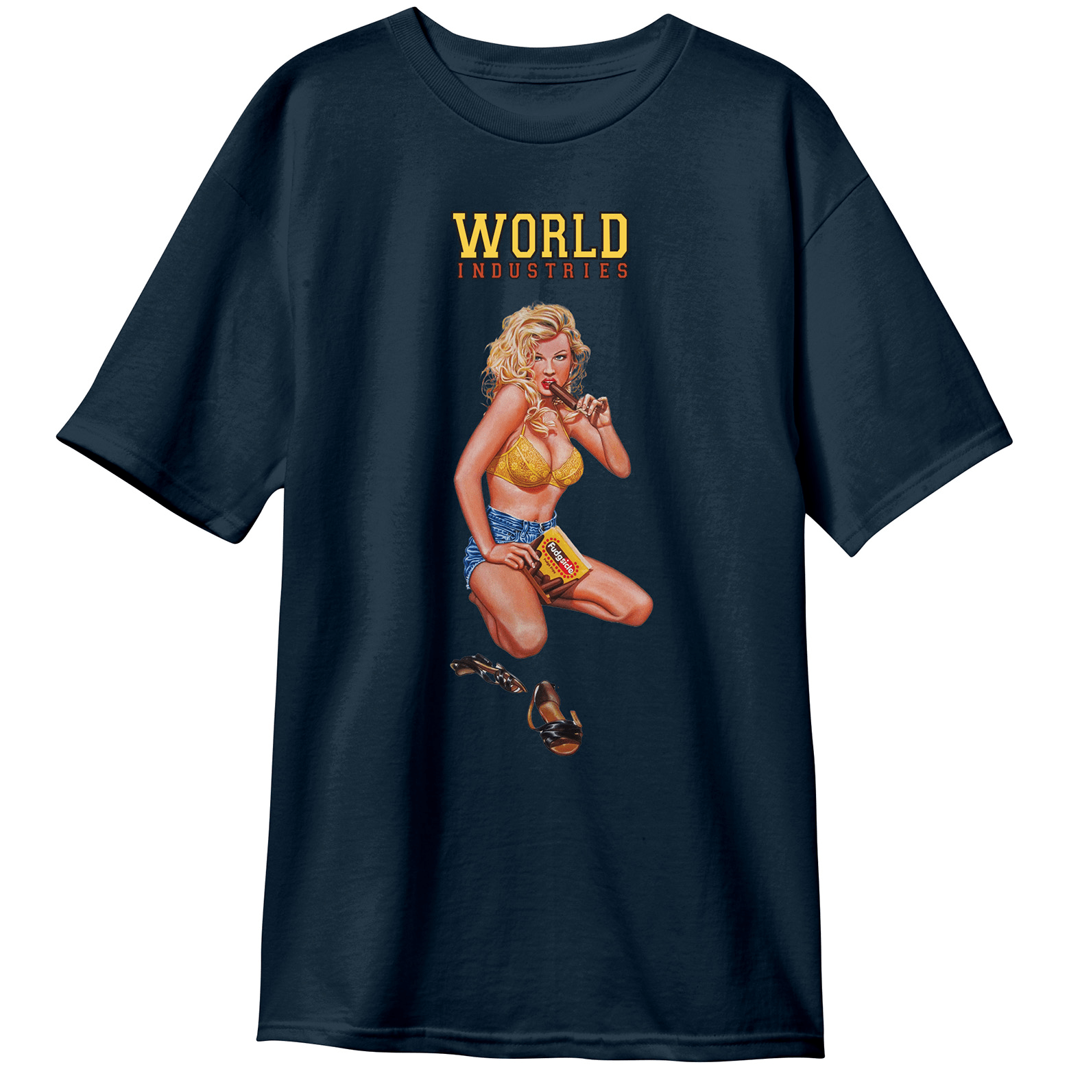 WORLD INDUSTRIES T - SHIRT KAREEM CAMPBELL FUDGESICLE SS - SkateTillDeath.com