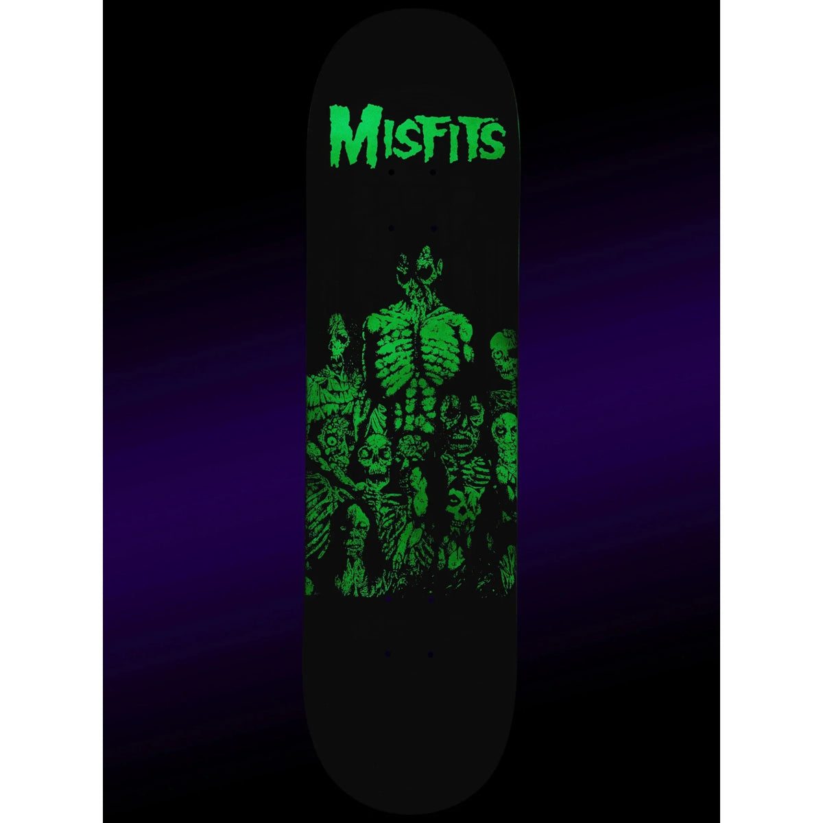 Zero Skateboard Deck Misfits Zero A.D. Glow 8.5" x 32.3" - SkateTillDeath.com