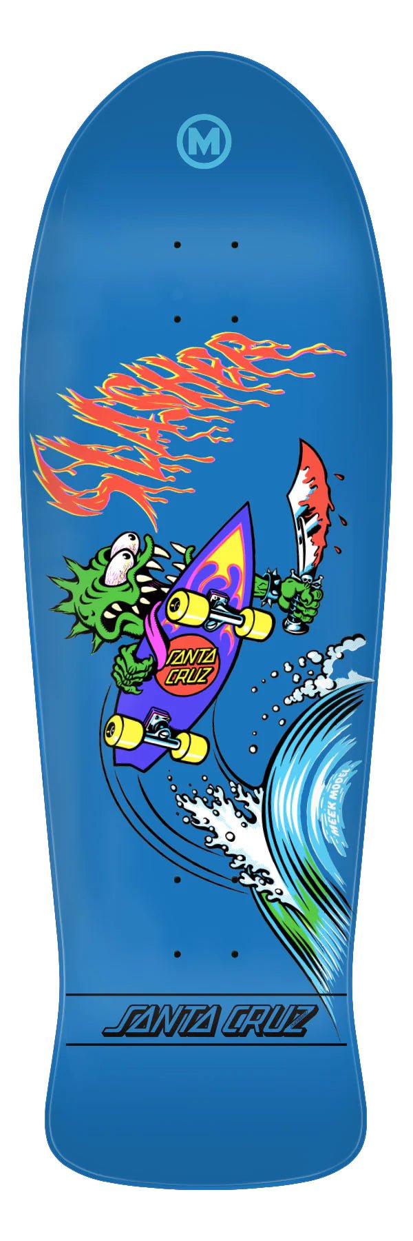 10.1in Meek OG Slasher Santa Cruz Reissue Skateboard Deck