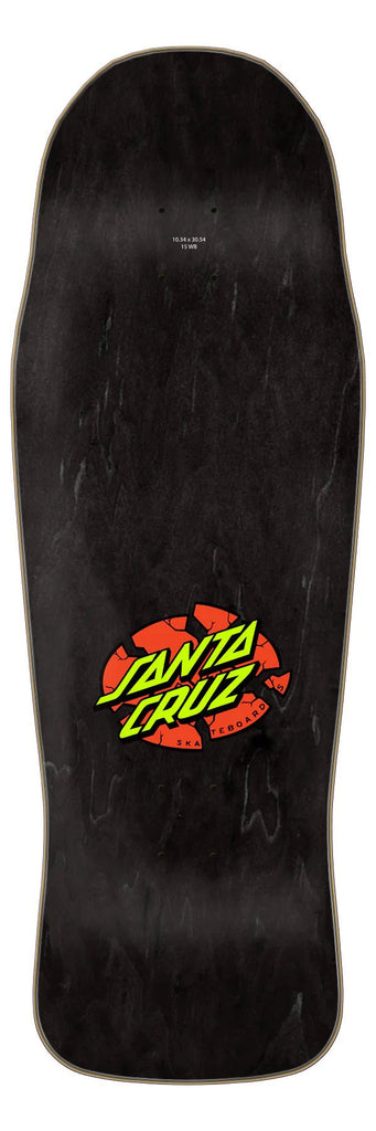 10.34in Winkowski Ghost Train Combo Santa Cruz Shaped Skateboard Deck - SkateTillDeath.com