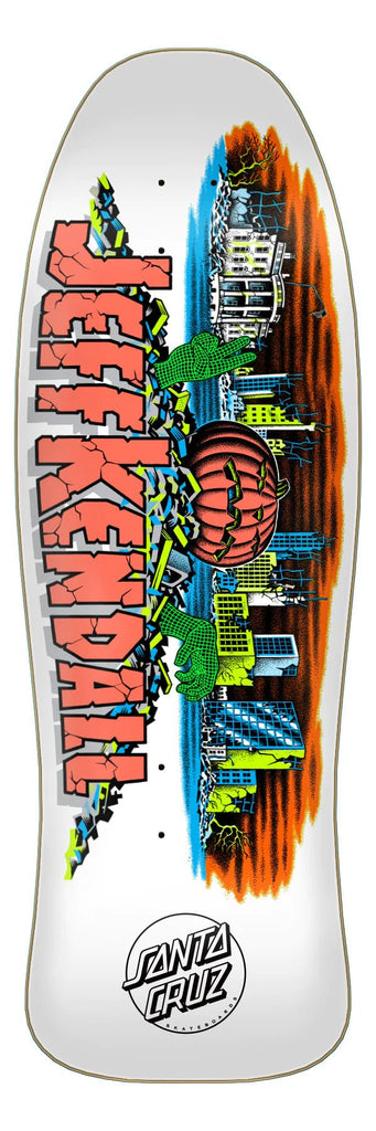 10in x 30.12in Kendall Pumpkin Reissue Santa Cruz Skateboard Deck - SkateTillDeath.com