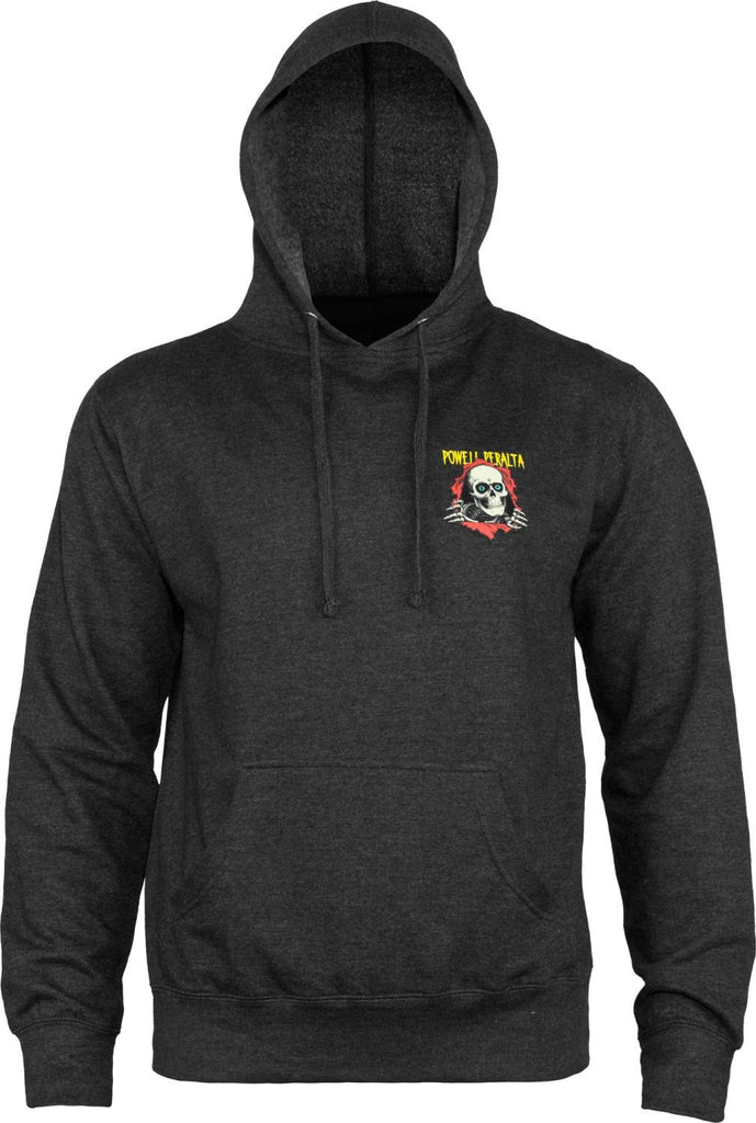 Powell Peralta Ripper Pullover Hooded Sweatshirt Charcoal.