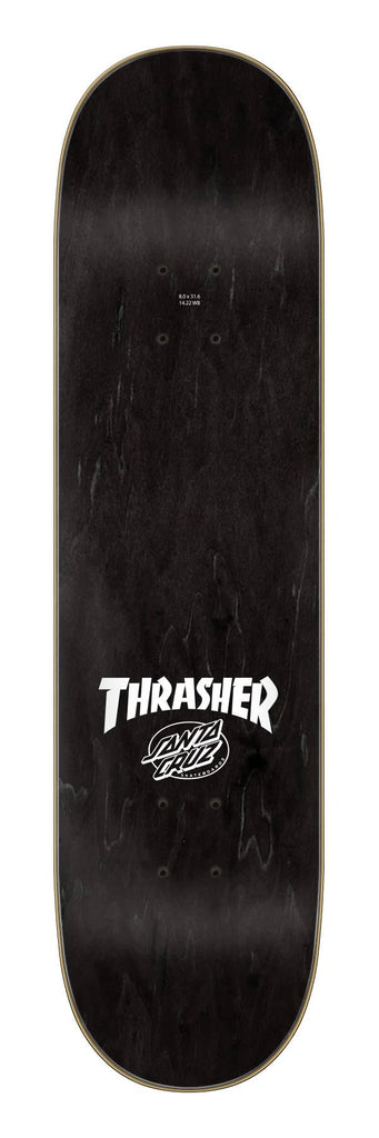 8.0in Thrasher Screaming Flame Logo Santa Cruz Skateboard Deck - SkateTillDeath.com