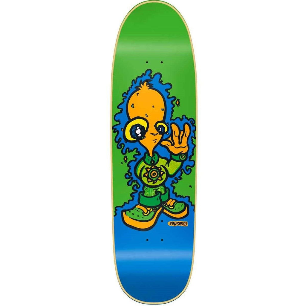 8.875x32.125 New Deal John Montesi Alien SP Re-Issue Deck - Green - SkateTillDeath.com