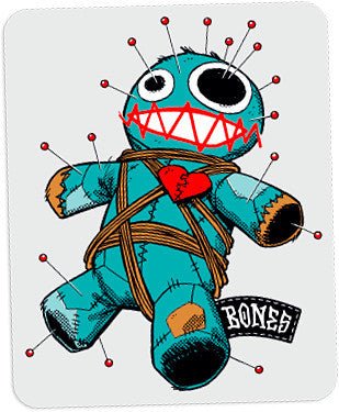 BONES WHEELS Voodoo Sticker single - SkateTillDeath.com