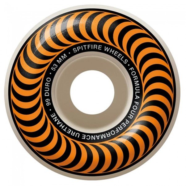 F4 99 CLASSIC 53mm (Orange) Skateboard Wheels – SkateTillDeath.com