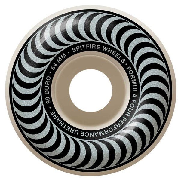 F4 99 CLASSIC 54mm (Silver) Skateboard Wheels - SkateTillDeath.com