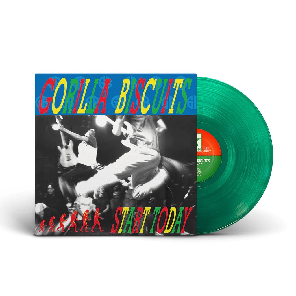 GORILLA BISCUITS "START TODAY" - Translucent Green Vinyl - SkateTillDeath.com
