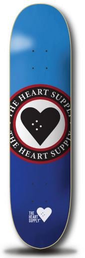 Heart Supply Insignia Deck Blue 8.25" - SkateTillDeath.com
