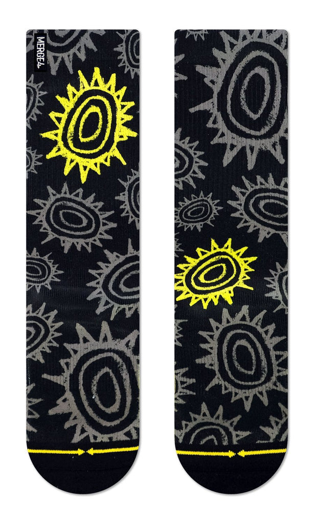 Merge4 Socks - New Deal Sun Pattern - SkateTillDeath.com