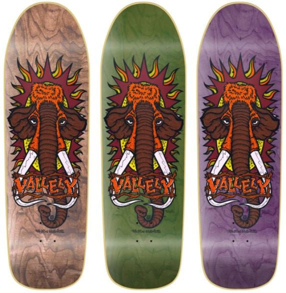 New Deal Mike Vallely Mammoth Old School Reissue Deck - SkateTillDeath.com