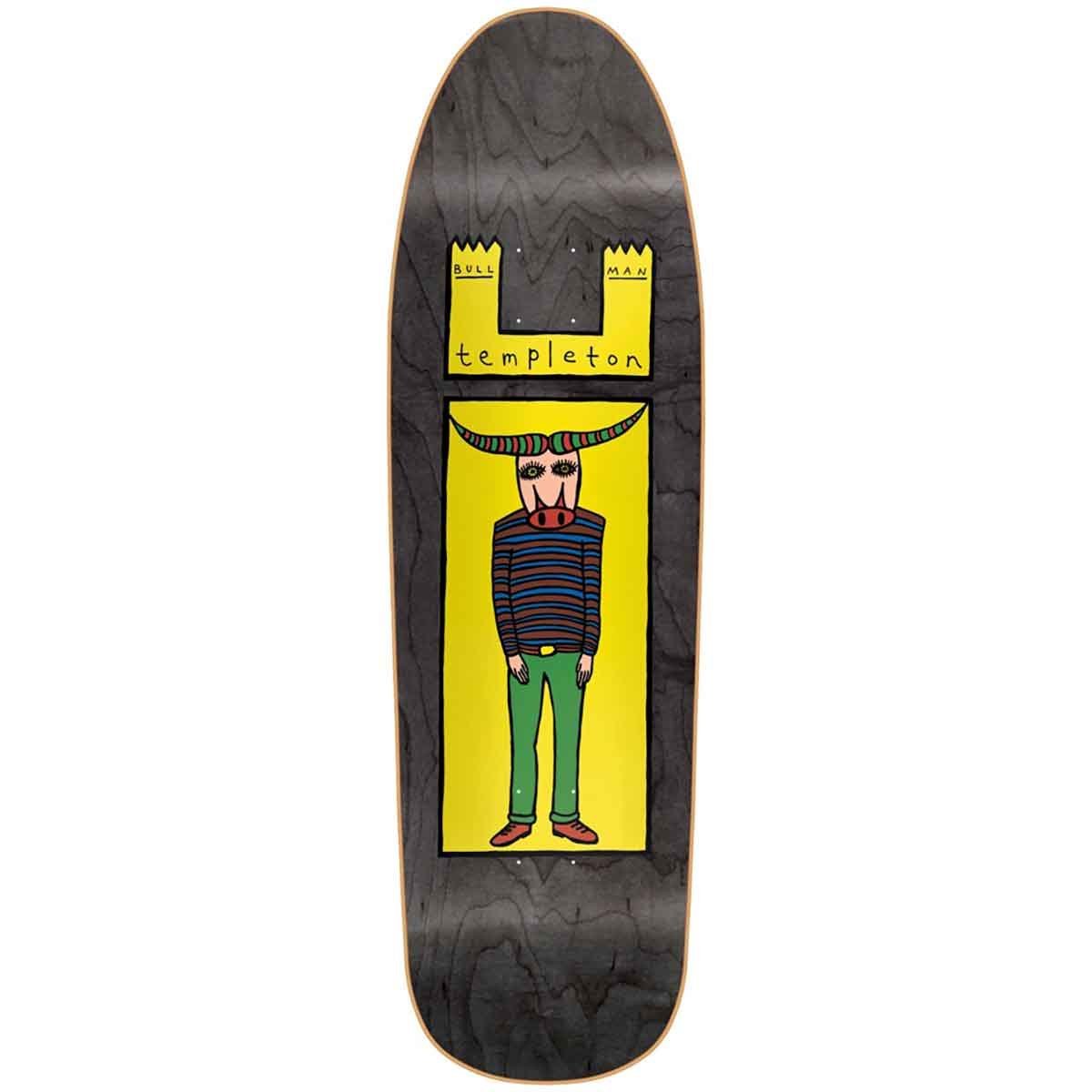 New Deal Skateboards Templeton Bullman Screenprinted Black Veneer