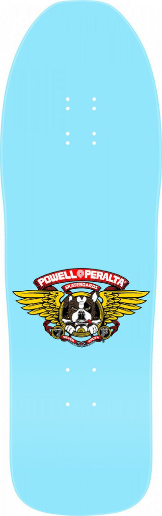 Powell Peralta Frankie Hill Bulldog Skateboard Deck Light Blue -10 x 31 - SkateTillDeath.com