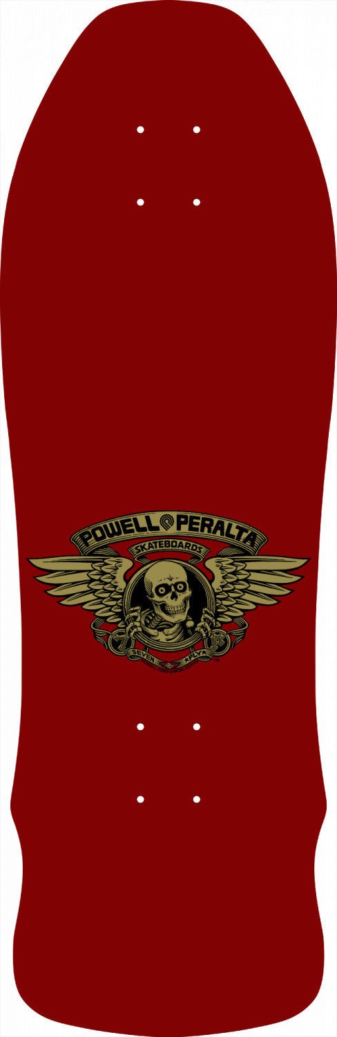 Powell Peralta GeeGah Ripper 9.75 Maroon Skateboard Deck
