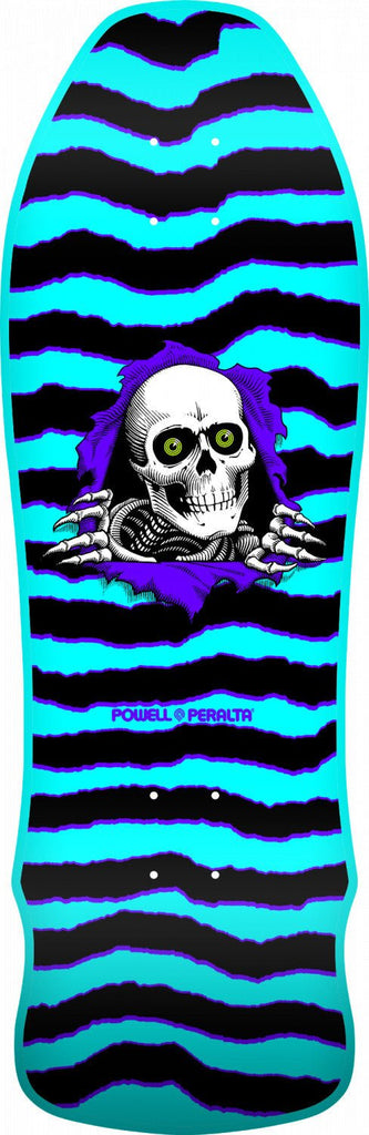 Powell Peralta GeeGah Ripper Skateboard Deck Aqua - 9.75 x 30 - SkateTillDeath.com