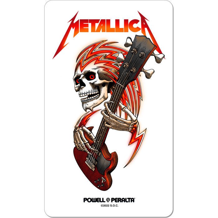 Powell Peralta Metallica Collab Sticker - SkateTillDeath.com
