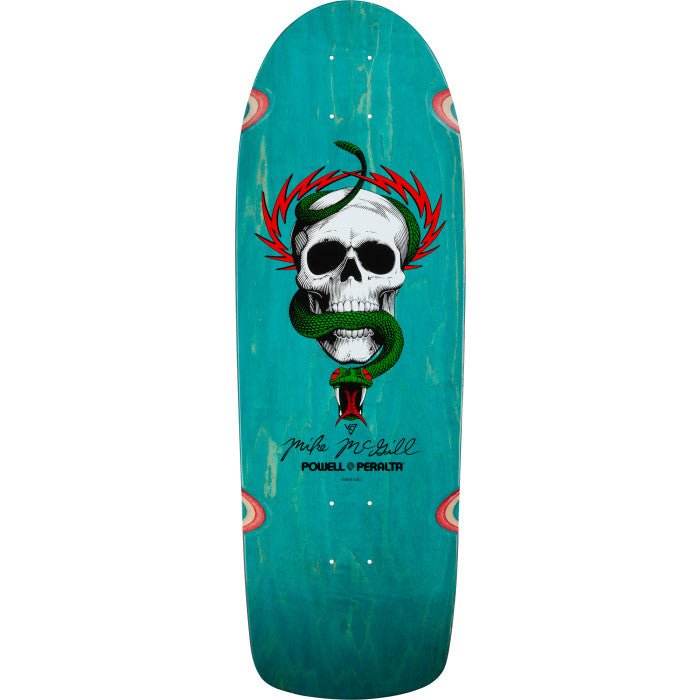 Powell Peralta Mike McGill Skull & Snake- Teal Stain Skateboard Deck - 10 x 30.125 - SkateTillDeath.com
