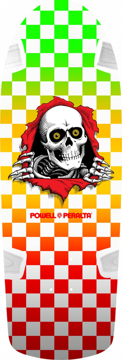 Powell Peralta OG Ripper Skateboard Deck Checker Multi Color- 10 x