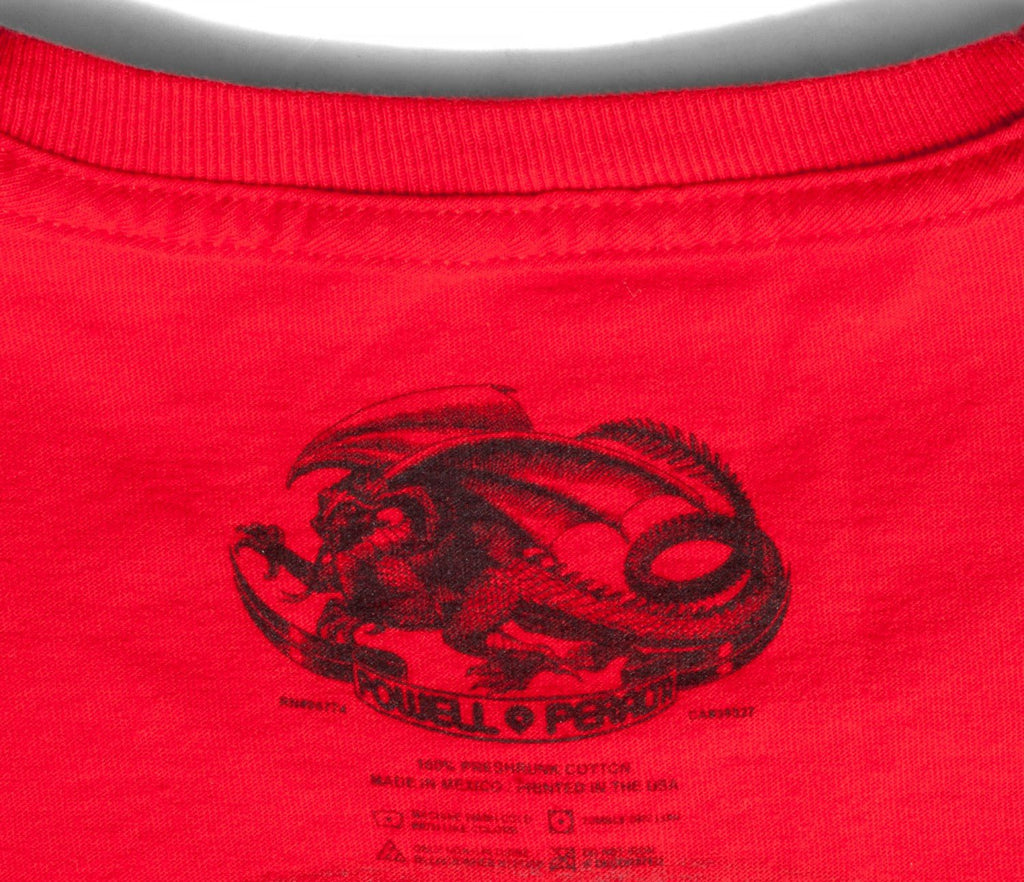 Powell Peralta Rat Bones T-shirt red - SkateTillDeath.com