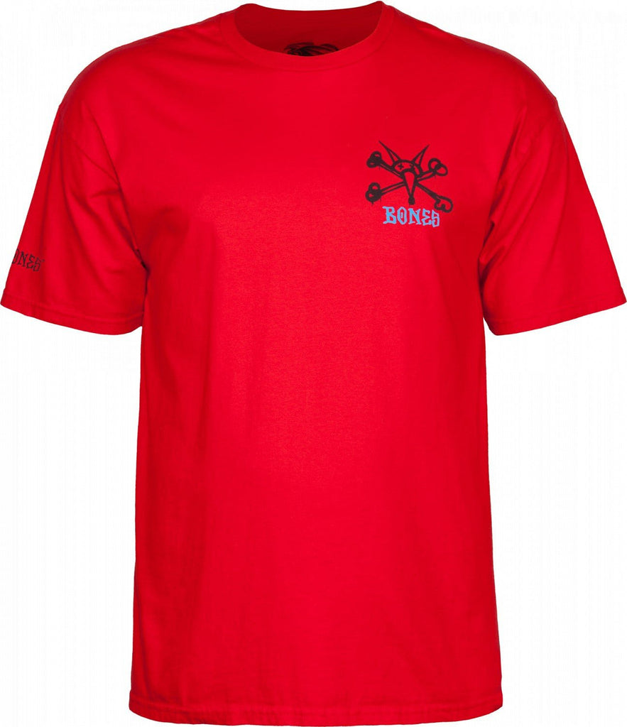 Powell Peralta Rat Bones T-shirt red - SkateTillDeath.com