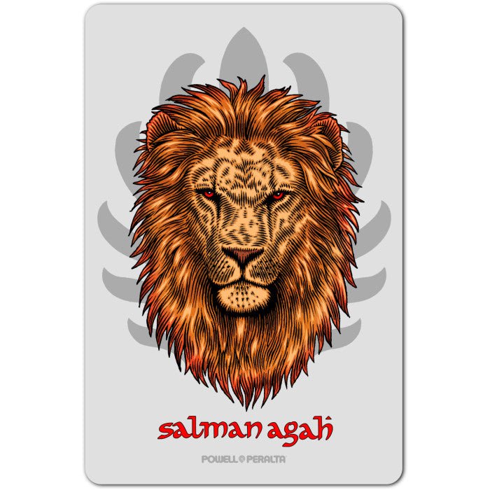 Powell Peralta Salman Agah Lion Sticker (Single) - SkateTillDeath.com