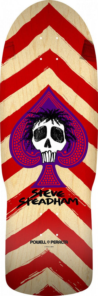 Powell Peralta Steadham Spade Skateboard Deck Red/Nat - 10 x 30.125 - SkateTillDeath.com