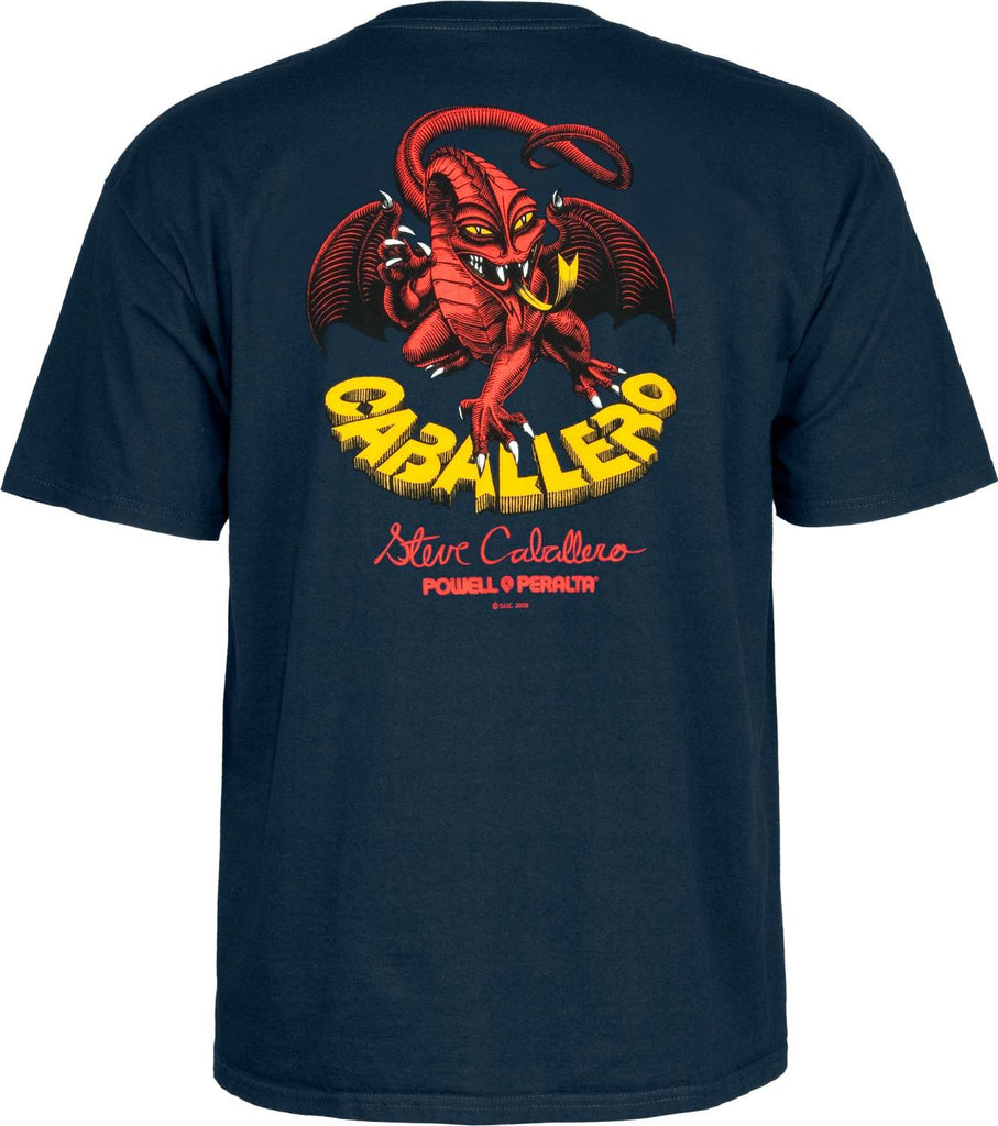 Powell Peralta Steve Cab Dragon II T-shirt - Navy - SkateTillDeath.com