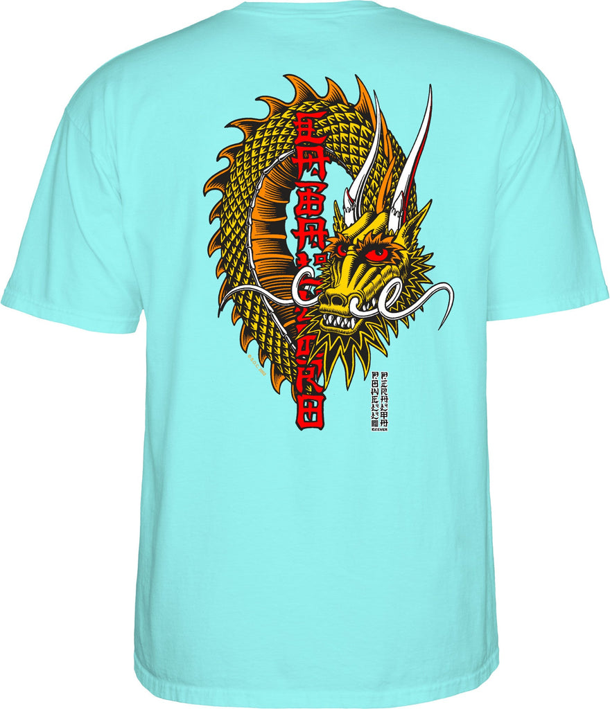 Powell Peralta Steve Caballero Ban This Dragon T-Shirt Celadon - SkateTillDeath.com