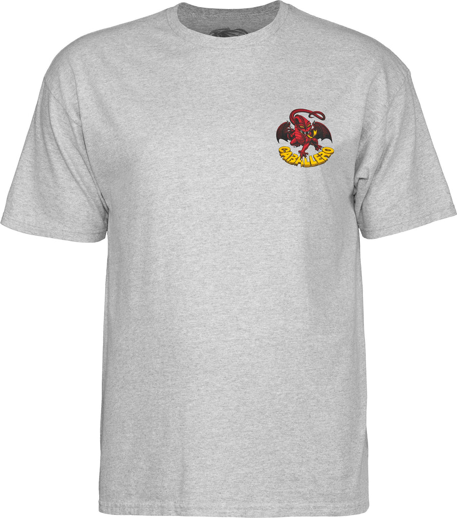 Powell Peralta Steve Caballero Dragon II T-shirt - Sport Grey - SkateTillDeath.com