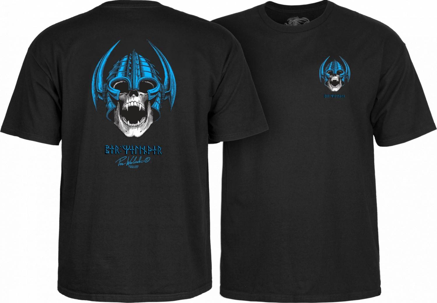 Powell Peralta Welinder Nordic Skull T-shirt Black - SkateTillDeath.com