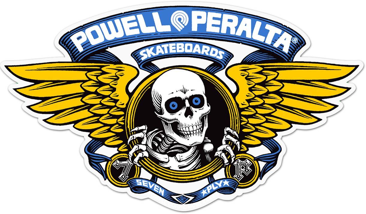 Powell & Peralta Winged Ripper diecut Sticker 5" - SkateTillDeath.com