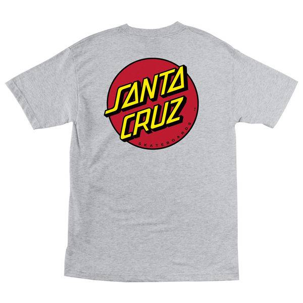 Santa Cruz Classic Dot Tee T-Shirt Dark Heather - SkateTillDeath.com