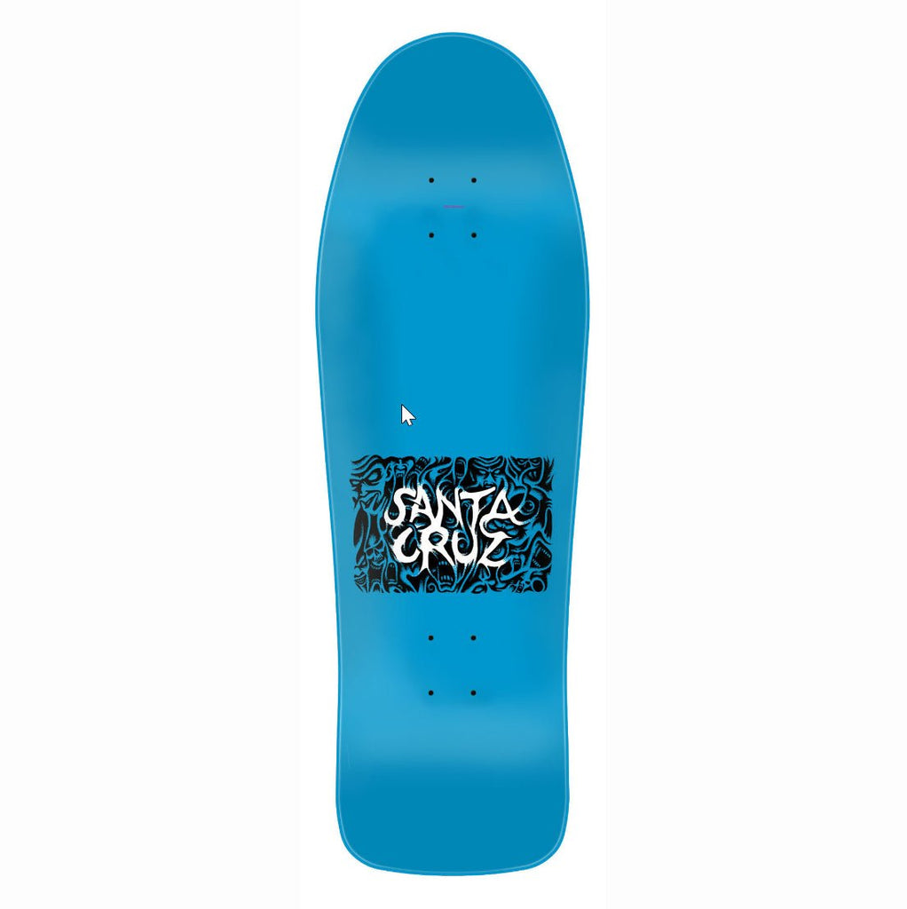 Santa Cruz Old School Tom Knox Firepit Reissue Deck (Blue) - SkateTillDeath.com