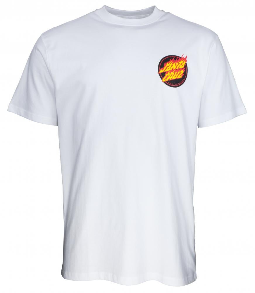 Santa Cruz T-Shirt Flaming Japanese Dot T-Shirt - SkateTillDeath.com