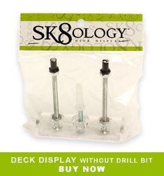 Sk8ology Deck Display without Drill Bit - SkateTillDeath.com
