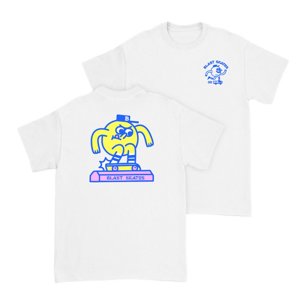 T-Shirt Mascot Curb Club (white) - SkateTillDeath.com