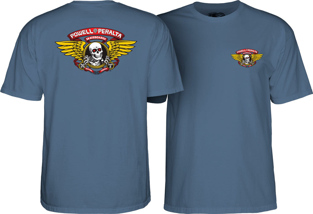 T-shirt Powell-Peralta™Winged Ripper Indigo - SkateTillDeath.com