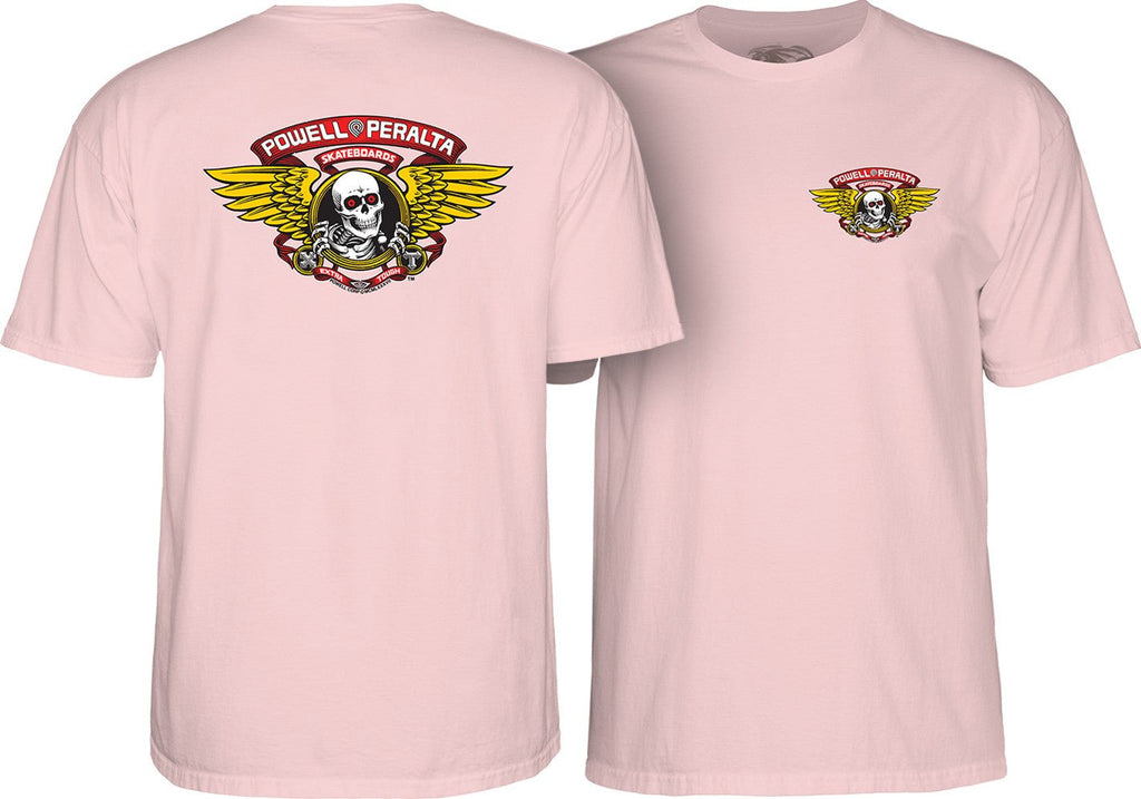 T-shirt Powell-Peralta™Winged Ripper Light Pink - SkateTillDeath.com