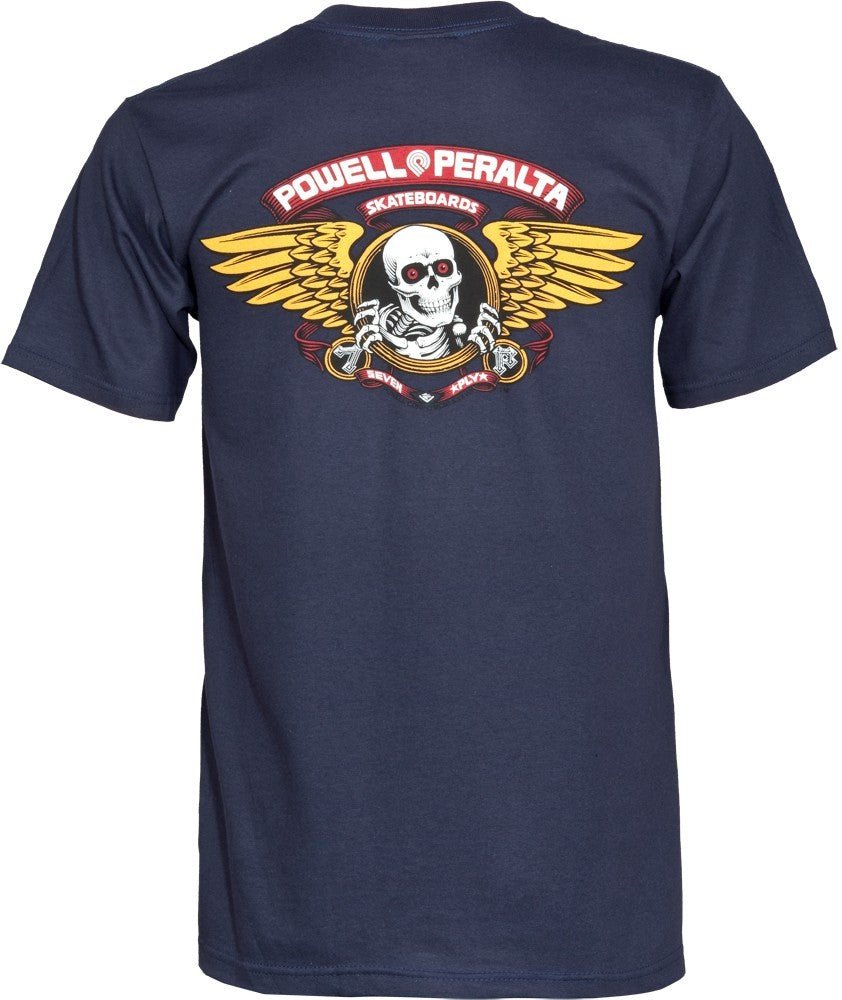 T-shirt Powell-Peralta™Winged Ripper Navy - SkateTillDeath.com