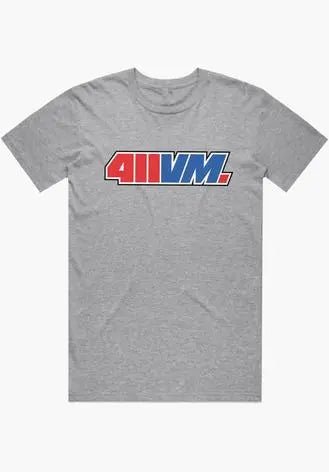(新品タグつき付き)argue☆The Trace Tshirts(T・T・T) T-Shirts 411 411VM Logo (Red/Blue) - SkateTillDeath.com
