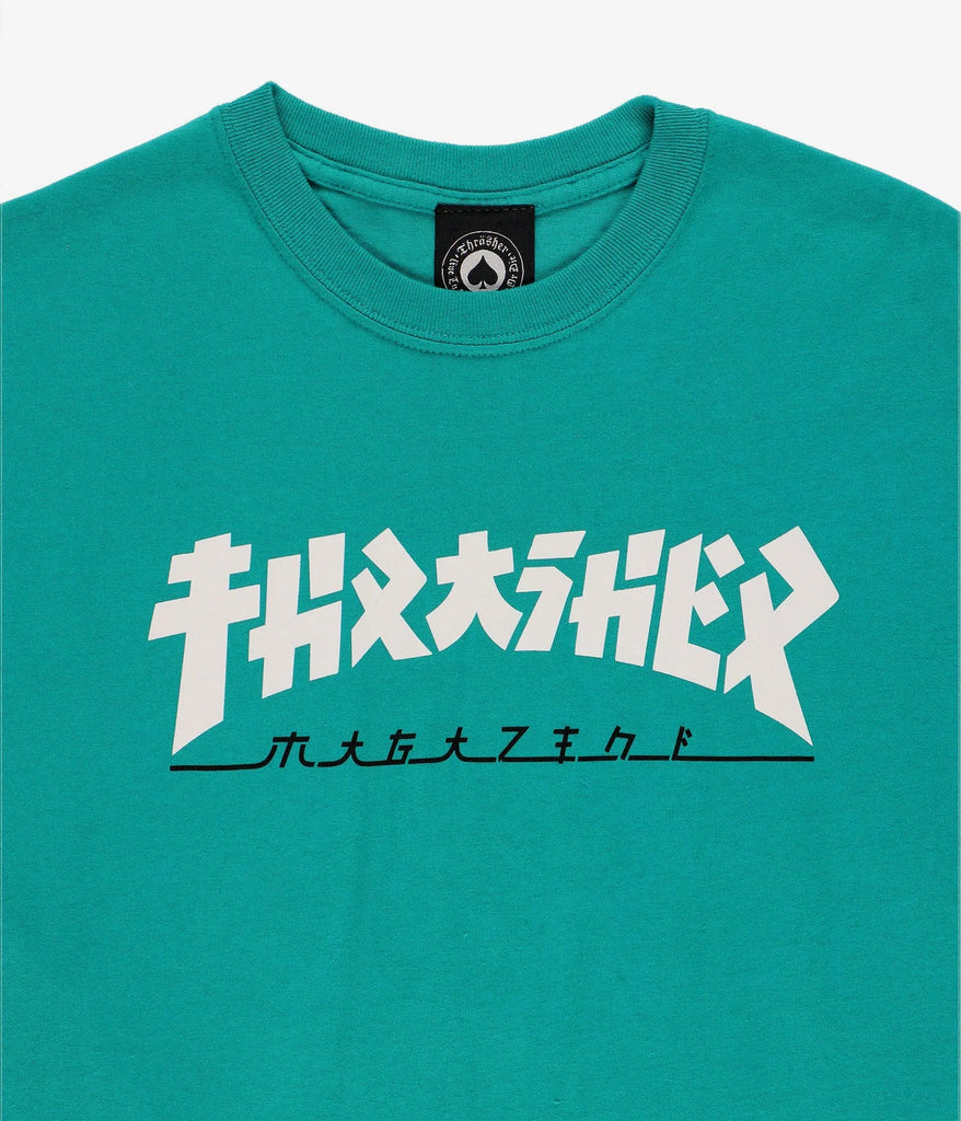 THRASHER Godzilla T-Shirt (JADE) - SkateTillDeath.com