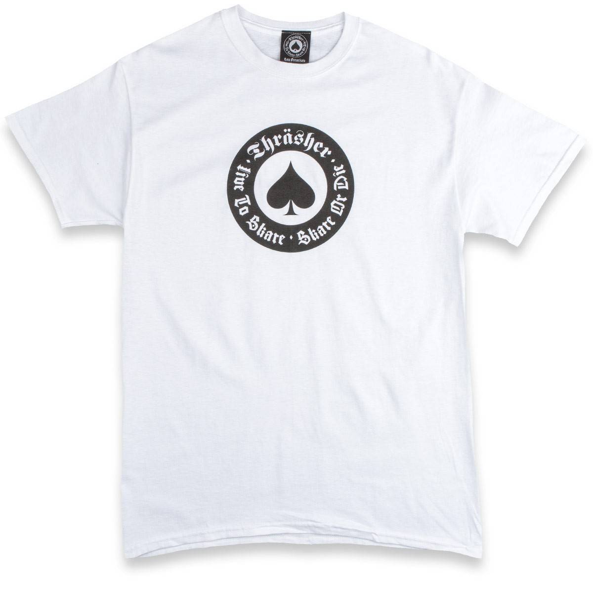 Thrasher Oath T-Shirt White - SkateTillDeath.com