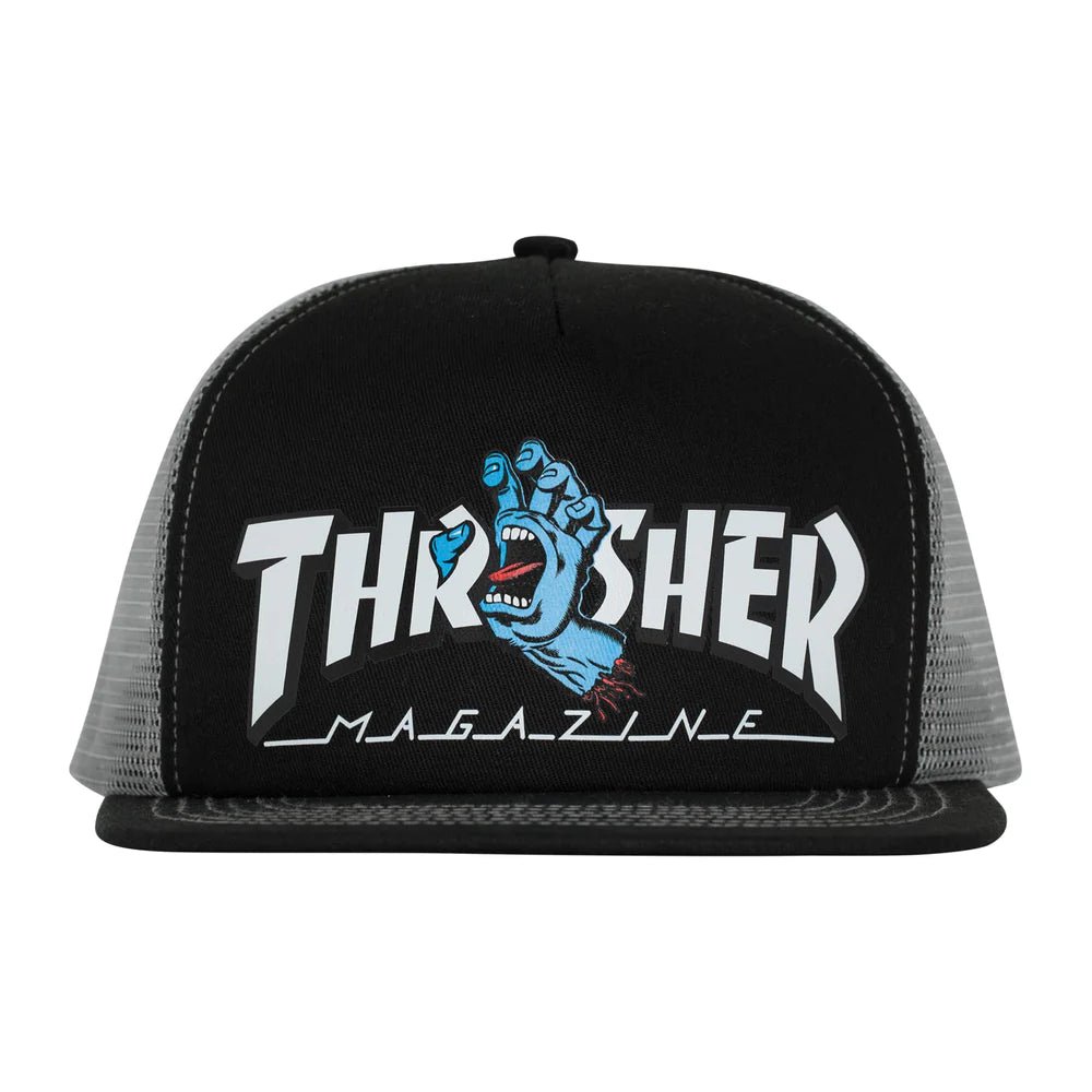 Thrasher Screaming Logo Trucker Santa Cruz Hat - SkateTillDeath.com