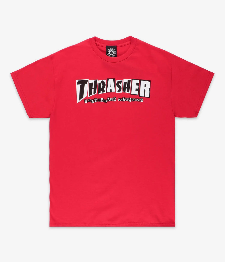 Thrasher X Baker Logo T-Shirt (Red) - SkateTillDeath.com